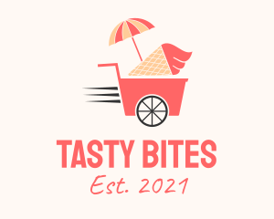 Cafeteria - Ice Cream Food Cart logo design