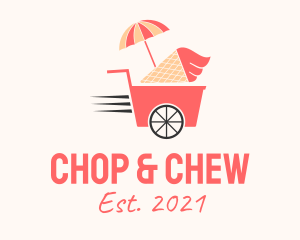 Sweet - Ice Cream Food Cart logo design