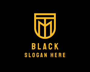 Golden Shield Lettermark  Logo