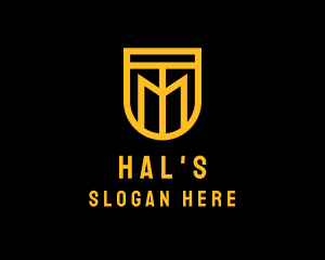 Golden Shield Lettermark  Logo