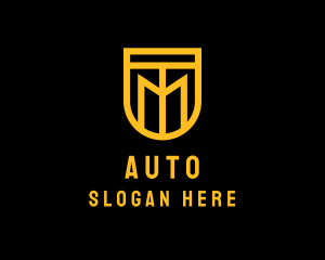 Golden Shield Lettermark  Logo