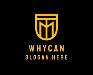 Golden Shield Lettermark  Logo