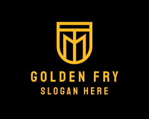 Golden Shield Lettermark  logo design