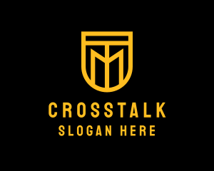 Program - Golden Shield Lettermark logo design