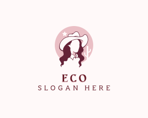 Rodeo Cowgirl Woman Logo