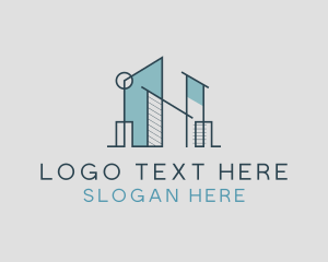 Architecture - Real Estate Building Architect logo design