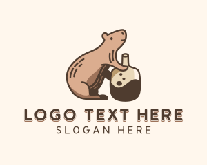 Bottle - Beaver Beer Bottle logo design