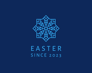 Cold - Frozen Winter Snowflake logo design