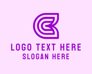 Influencer - Feminine Maze Letter C logo design