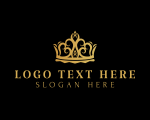 High End - Elegant Royalty Crown logo design