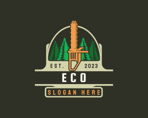 Chainsaw Tree Cutter Logo