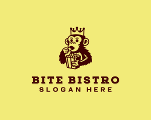 Monkey Popcorn Bistro logo design