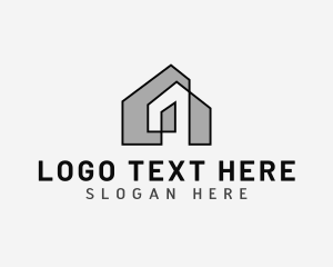 Layout Plan - House Architecture Property logo design