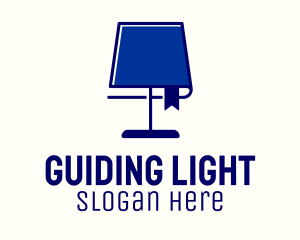 Book Lampshade Night Reading logo design