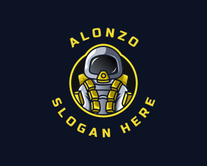 Astronaut Space Explorer logo design