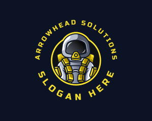 Astronaut Space Explorer logo design