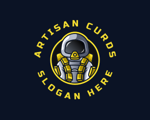 Astronaut Space Explorer logo design