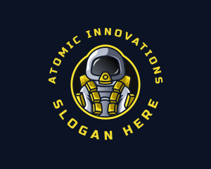 Astronaut Space Explorer logo design