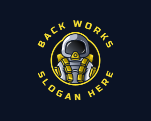 Astronaut Space Explorer logo design