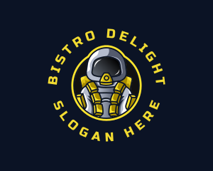 Astronaut Space Explorer logo design