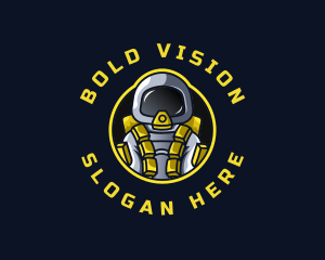 Astronaut Space Explorer logo design