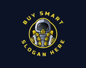 Astronaut Space Explorer logo design