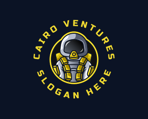 Astronaut Space Explorer logo design