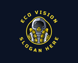 Astronaut Space Explorer logo design