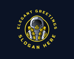 Astronaut Space Explorer logo design