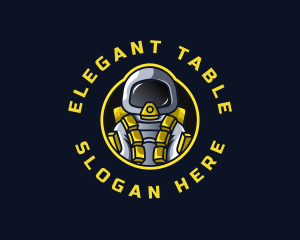 Astronaut Space Explorer logo design