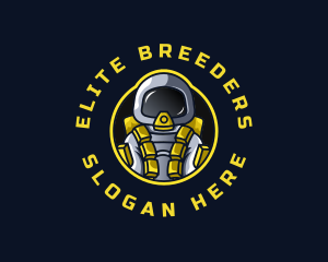 Astronaut Space Explorer logo design