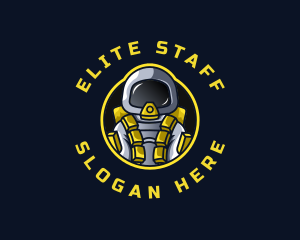 Astronaut Space Explorer logo design