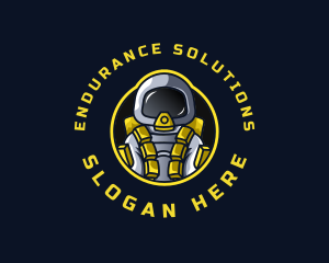 Astronaut Space Explorer logo design