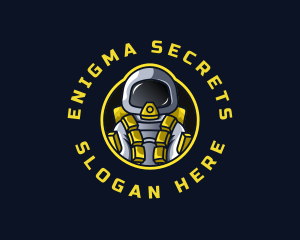 Astronaut Space Explorer logo design