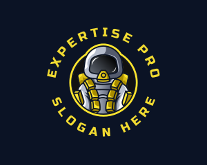 Astronaut Space Explorer logo design