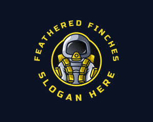 Astronaut Space Explorer logo design