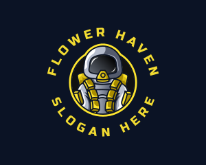 Astronaut Space Explorer logo design