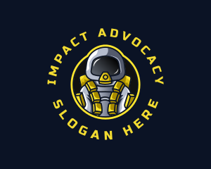 Astronaut Space Explorer logo design