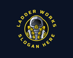 Astronaut Space Explorer logo design