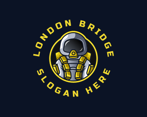 Astronaut Space Explorer logo design