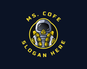 Astronaut Space Explorer logo design