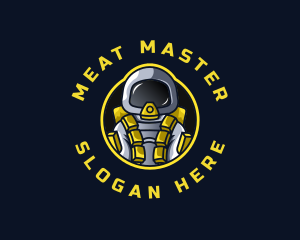 Astronaut Space Explorer logo design