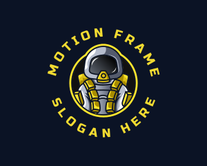 Astronaut Space Explorer logo design