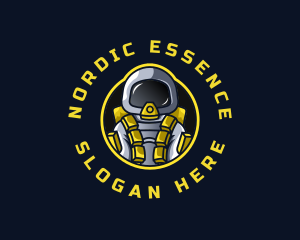 Astronaut Space Explorer logo design