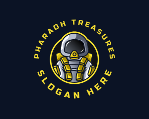 Astronaut Space Explorer logo design