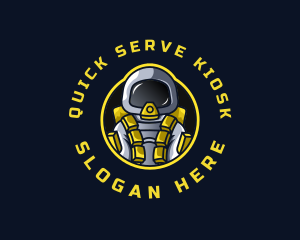 Astronaut Space Explorer logo design