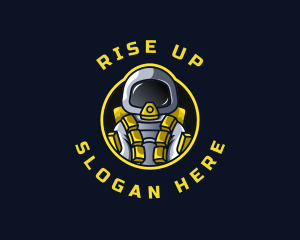 Astronaut Space Explorer logo design