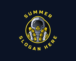 Astronaut Space Explorer logo design