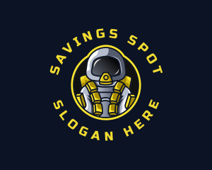 Astronaut Space Explorer logo design