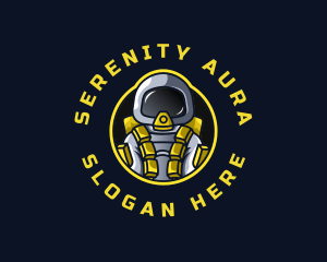 Astronaut Space Explorer logo design